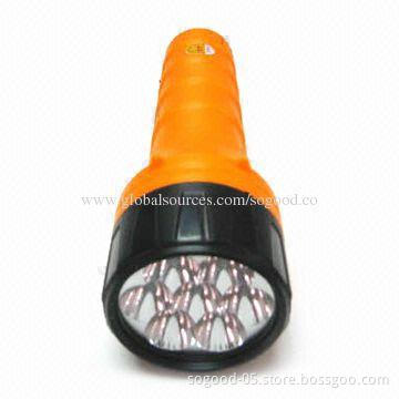 LED Flashlight with -20 to 45°C Operating Temperature and 3V Output Voltage